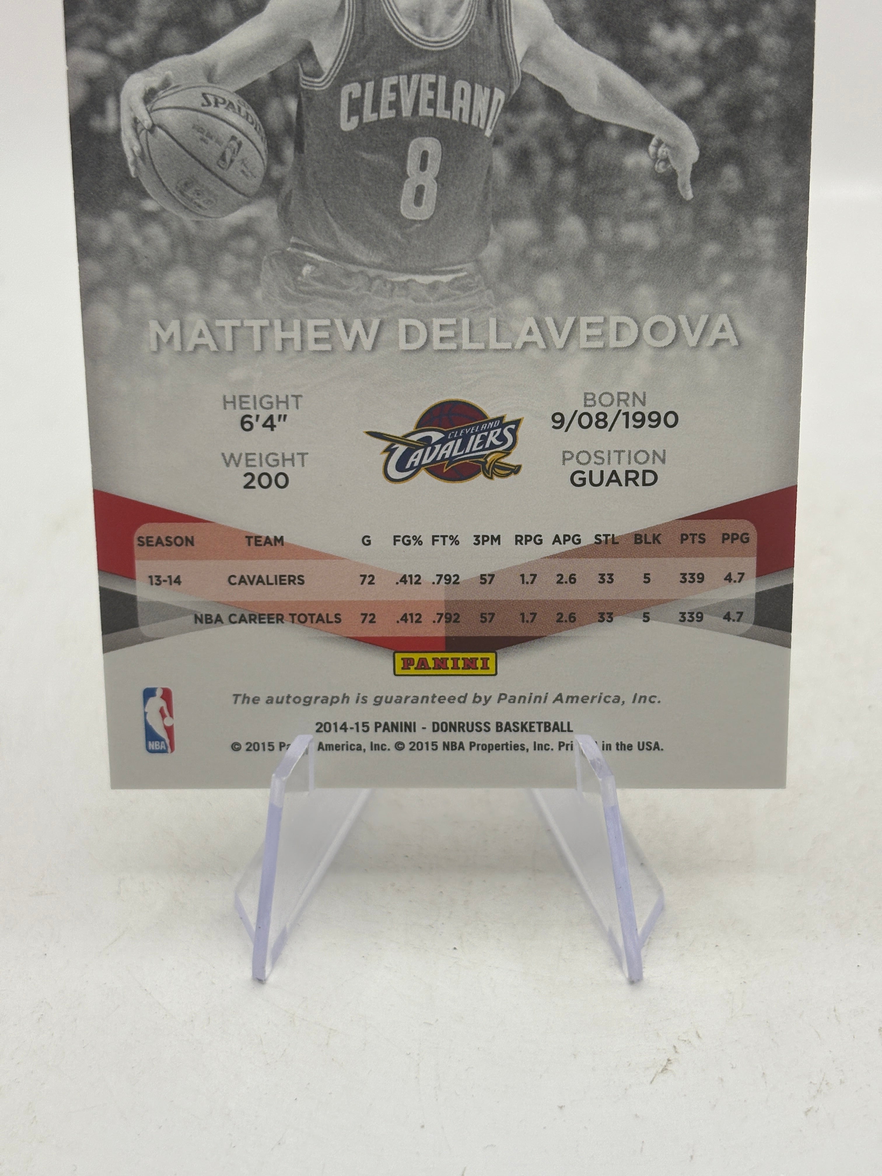 2014-15 Panini Donruss Basketball #99 Matthew Dellavedova Auto /249